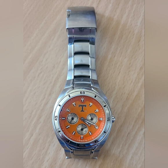 Tennessee Volunteers Fossil Watch Mens Multifunction Wristwatch Li2403 - Picture 3 of 5
